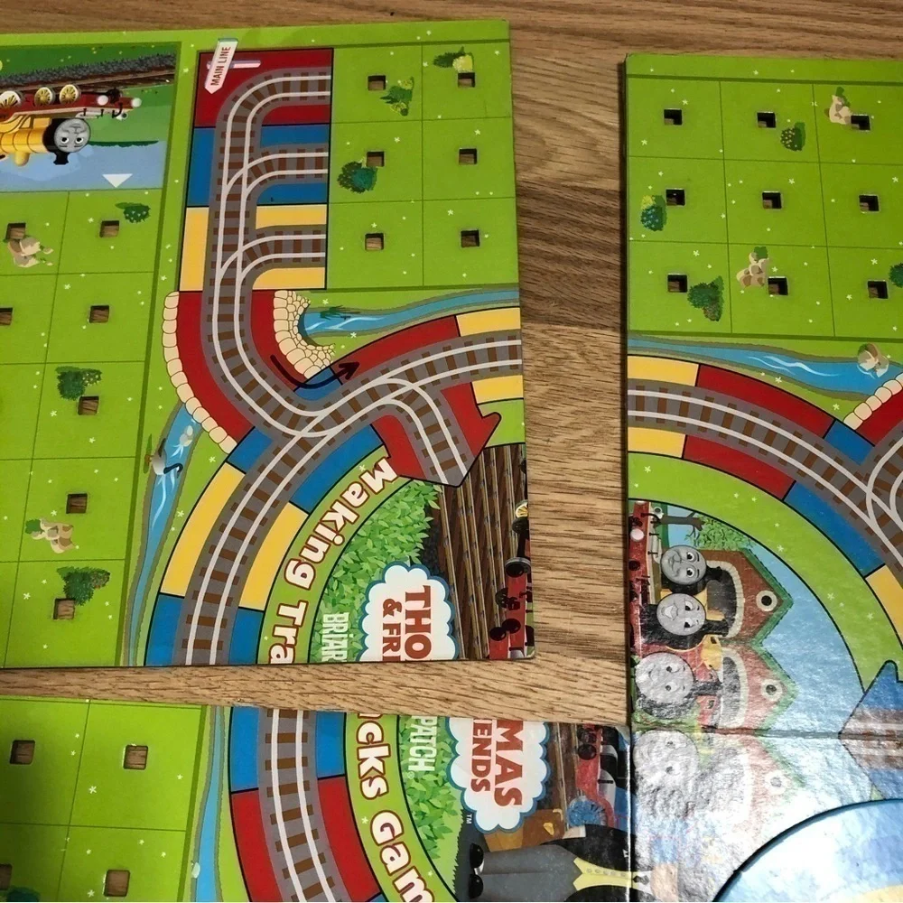 Thomas the Tank Engine Making Tracks Board Game Metal Tin Case Kids Briarpatch